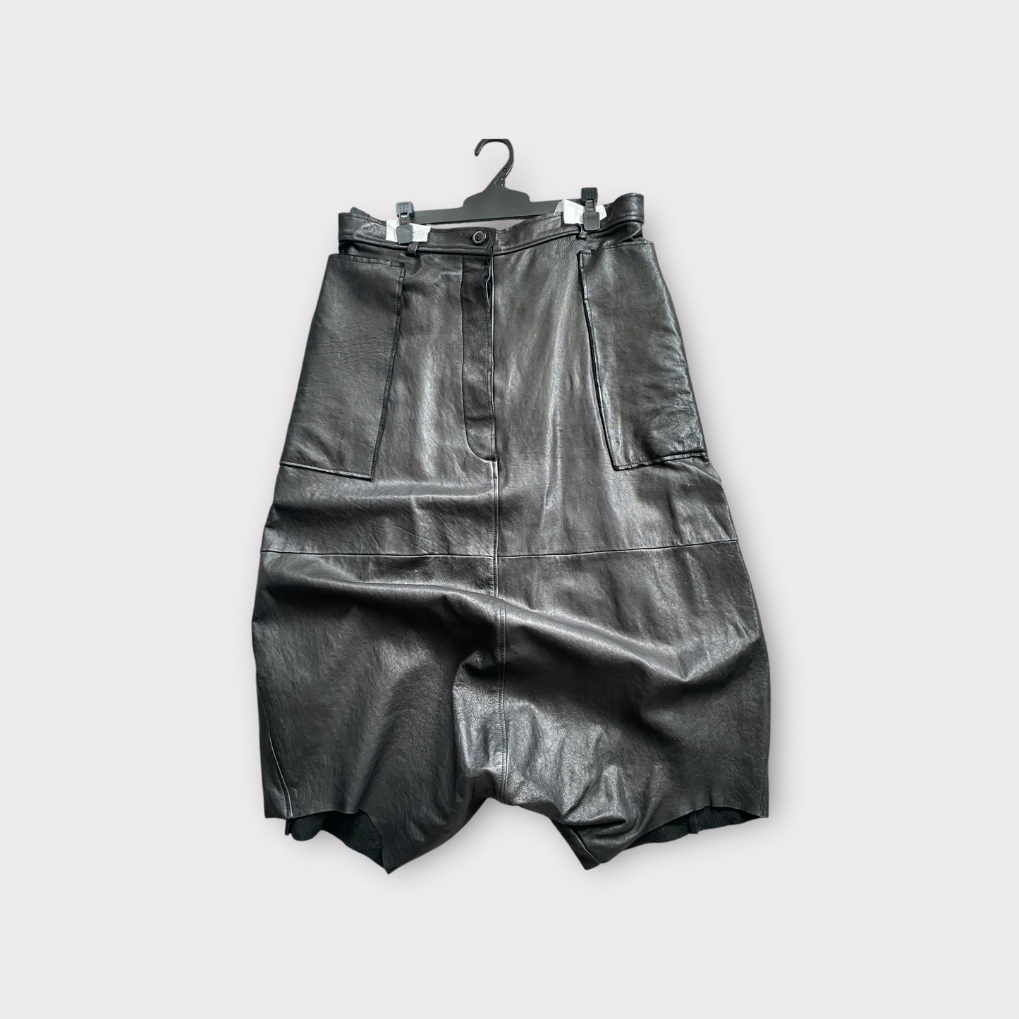 RUNDHOLZ MAINLINE Leather Drop Crotch Pants